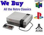 Wij zoeken Retro console &amp; games. Direct cash voor games, Ophalen, Gebruikt, Met 2 controllers, Met zapper/pistool