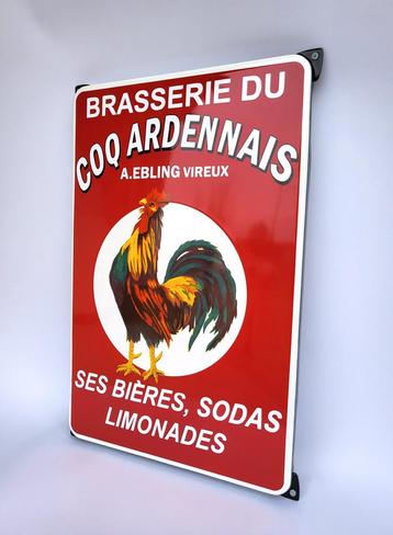 emaille bord Brasserie Du Coq Ardennais