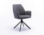 Eetkamerstoel Snow | Geel | Geweven stof, Huis en Inrichting, Stoelen, Ophalen, Nieuw, Industrieel