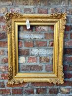 Lijst - 103. Oude goud vergulde schilderijlijst in eik. Voor, Antiek en Kunst