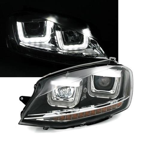 Koplampen VW Golf VII U-Tube LED Black, Auto-onderdelen, Overige Auto-onderdelen, Ophalen of Verzenden