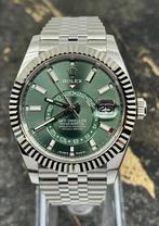 Rolex Sky-Dweller Green Dial - Jubilee 336934 - New 2025, Sieraden, Tassen en Uiterlijk, Horloges | Heren, Staal, Polshorloge