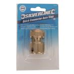 Silverline Messing snelkoppeling met waterstop - 1/2 inch..., Tuin en Terras, Tuinslangen, Ophalen of Verzenden, Nieuw