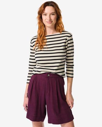 HEMA Dames top Cara wit/zwart van €19.99 voor €13.99 sale beschikbaar voor biedingen