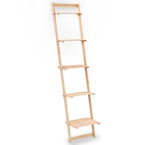 vidaXL Wandrek ladder 41,5x30x176 cm cederhout, Huis en Inrichting, Kasten | Boekenkasten, 25 tot 50 cm, Nieuw, Overige houtsoorten