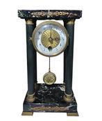 Pendule - Marmer, Messing - Empire pendelklok, Antiek en Kunst