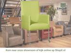 Leren eetkamerstoel Spark - Toledo Lime (felgroen) - Poten, Huis en Inrichting, Stoelen, Overige kleuren, Nieuw, Ophalen of Verzenden