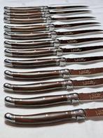 Laguiole - 12x steakmessen - Donker hout kleur - Certificaat, Antiek en Kunst