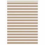 vidaXL Zebra Blind 155x200 cm stofbreedte 150,9 cm polyester, Huis en Inrichting, Verzenden, Nieuw, Bruin