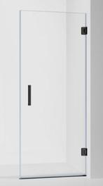 Douchedeur Modern 90 x 200 cm mat zwarte scharnieren en, Ophalen of Verzenden, Nieuw, Glas, Douche