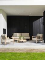 Julia stoel bank loungeset 4 delig brushed teak 4 Seasons, Tuin en Terras, Tuinsets en Loungesets, Ophalen of Verzenden, Nieuw