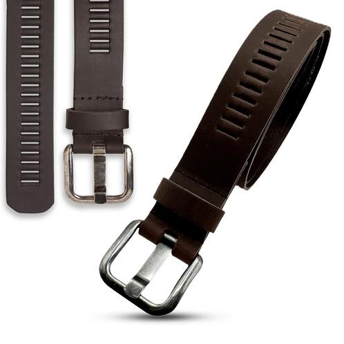 ARIESZZZ - Riem Heren - Riem Dames - Leder - Donkerbruin, Kleding | Dames, Riemen en Ceinturen, 3 tot 5 cm, Echt leder, Bruin