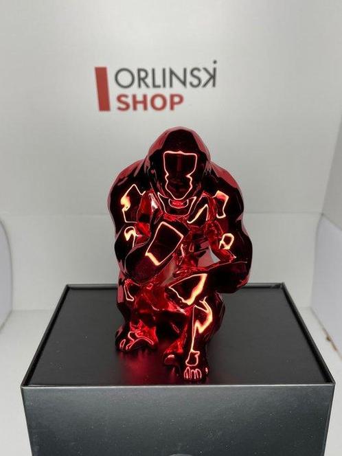 Richard Orlinski (1966) - sculptuur, Le Penseur · Red, Antiek en Kunst, Antiek | Overige Antiek