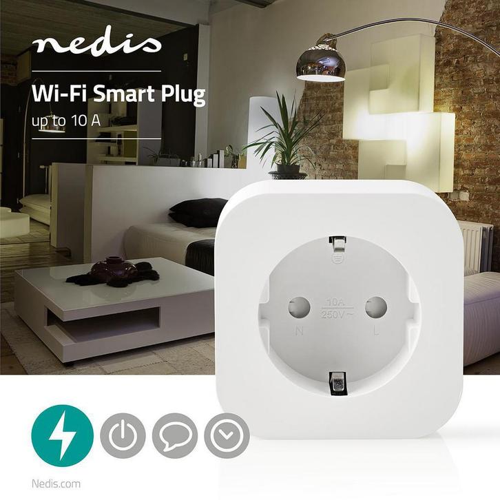 Wi-Fi smart plug | Schuko Type F | 10 A, Huis en Inrichting, Overige Huis en Inrichting, Nieuw, Ophalen of Verzenden