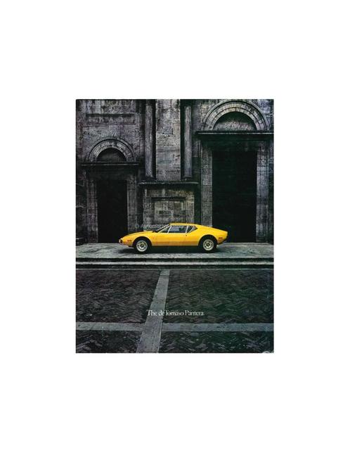 1972 DE TOMASO PANTERA BROCHURE ENGELS / FRANS, Boeken, Auto's | Folders en Tijdschriften