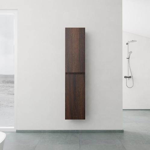 Kolomkast BWS Paris 2 Deuren 160x35x35 cm Sonoma Choco, Doe-het-zelf en Verbouw, Sanitair, Bad, Nieuw, Ophalen of Verzenden