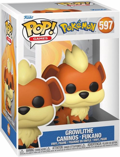 Funko Pop! - Pokemon Growlithe #597 | Funko - Hobby, Verzamelen, Poppetjes en Figuurtjes, Nieuw, Verzenden