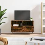 vidaXL Tv-meubel 80x36x50 cm bewerkt hout gerookt, Huis en Inrichting, Kasten | Televisiemeubels, Verzenden, Nieuw, 50 tot 100 cm