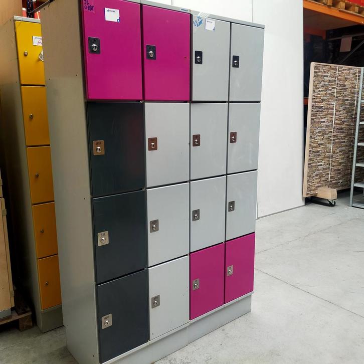 16-deurs Oostwoud 2-delige lockerkast -195x120x50 cm, Huis en Inrichting, Kasten | Lockerkasten, Ophalen of Verzenden