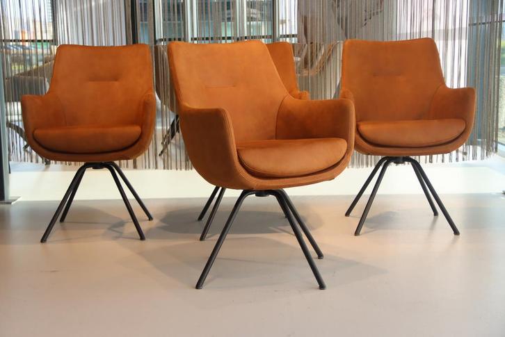 4x Gealux Miami/Seatle/Gareth eetkamerstoel draai Stof, Huis en Inrichting, Stoelen, Nieuw, Stof, Ophalen of Verzenden