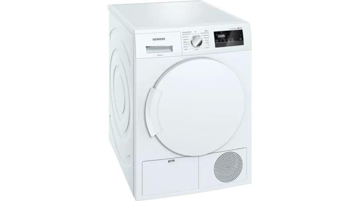 Siemens WT45N305 - Condensdroger - 7 kg - AutoDry - 65 dB -, Witgoed en Apparatuur, Wasdrogers, Zo goed als nieuw, Voorlader, 85 tot 90 cm