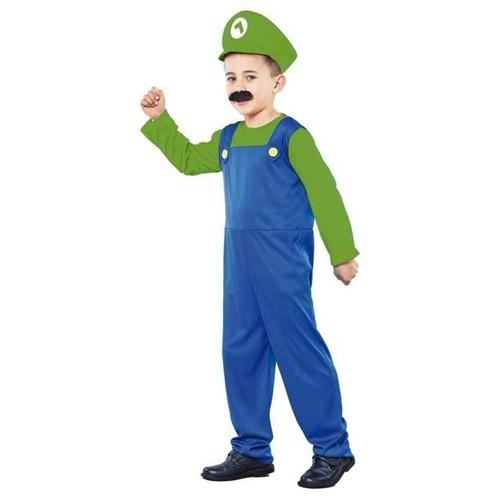 Voordelig Loodgieter kostuum kids groen - Cartoon overig, Kinderen en Baby's, Carnavalskleding en Verkleedspullen, Verzenden