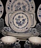 Germany - Zwiebelmuster, Ingres Weiss - Tafelservies voor 12, Antiek en Kunst