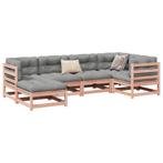 vidaXL 6-delige Loungeset met kussens massief douglas, Verzenden, Nieuw, Loungeset