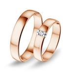 Actie trouwringen in 8/14/18 karaat roségoud per paar van..., Sieraden, Tassen en Uiterlijk, Ringen, Verzenden, Nieuw