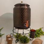 Puur koperen watertank ± 11 liter met standaard en 1 beker, Ophalen of Verzenden, Nieuw