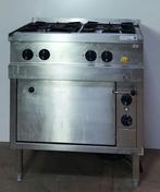 Occasion MKN 4-pits gas fornuis met elektrische oven, Zakelijke goederen, Horeca | Keukenapparatuur, Ophalen, Gebruikt