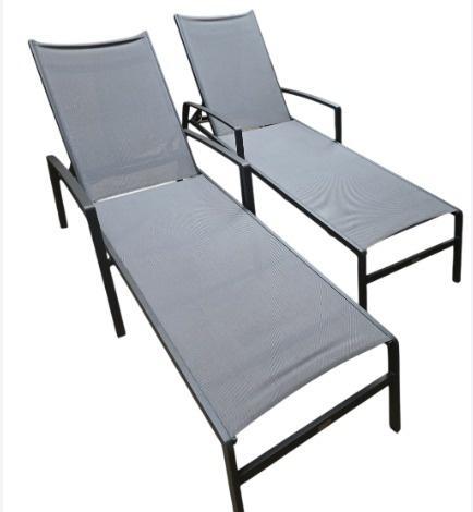 Showroommodel 2 x Solana ligbed Matt carbon Taste4SO, Tuin en Terras, Tuinsets en Loungesets, Nieuw, Ophalen of Verzenden
