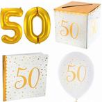 9-delige set voor een 50-jarig jubileum of verjaardag, Hobby en Vrije tijd, Feestartikelen, Verzenden, Nieuw, Versiering, Abraham of Sarah