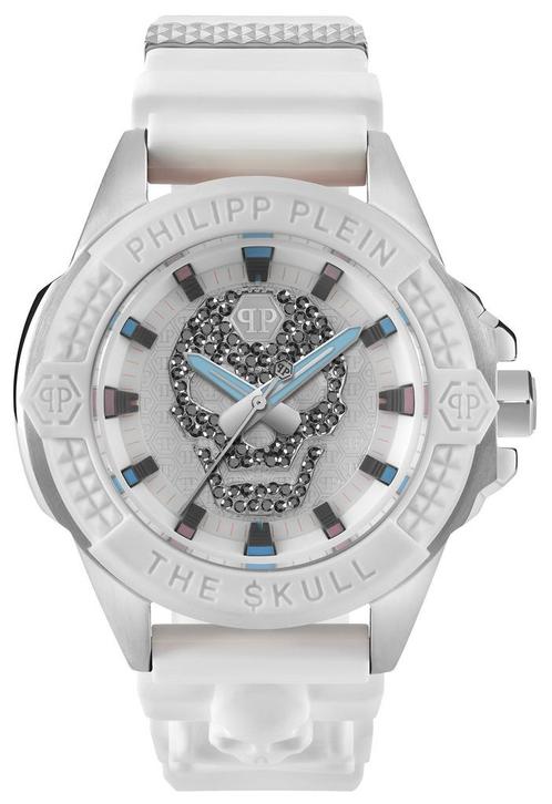 Philipp Plein PWAAA1521 The $kull horloge 44 mm, Sieraden, Tassen en Uiterlijk, Horloges | Heren, Kunststof, Nieuw, Staal, Overige merken