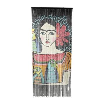 Deurgordijn Frida met vogel - bamboe - 200x90 cm beschikbaar voor biedingen