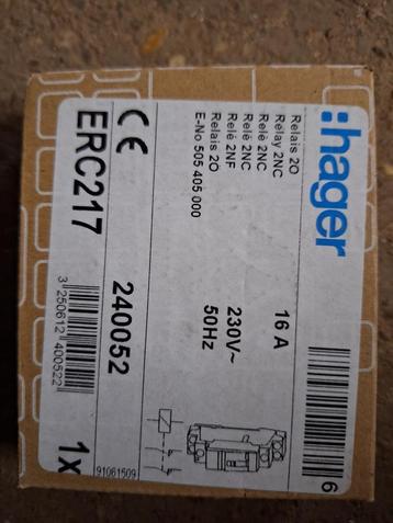 Hager ERC217 magneetschakelaar