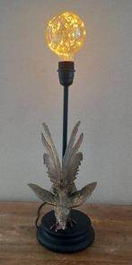 Lamp - Tafellamp met een goudkleurige vechthaan - metaal, Antiek en Kunst, Curiosa en Brocante