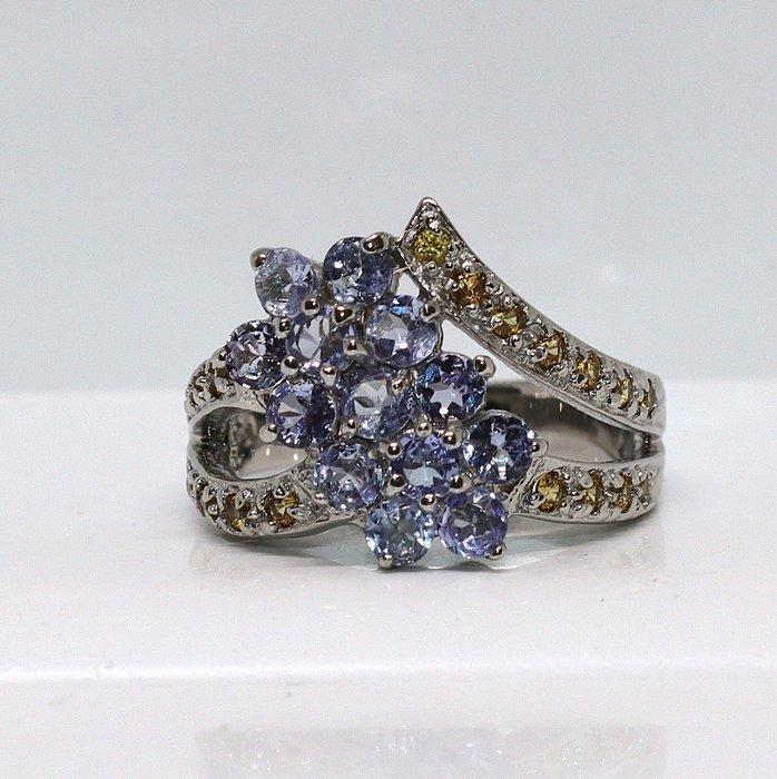 Zonder Minimumprijs - Ring Zilver - 1.97ct. tw. Tanzaniet -, Sieraden, Tassen en Uiterlijk, Ringen