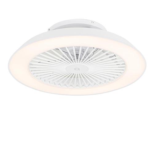 Smart plafondventilator wit incl. LED met afstandsbediening, Huis en Inrichting, Lampen | Plafondlampen, Nieuw, Kunststof