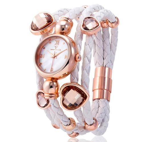 Temptation dames WIT horloge TEA-2015-03, kralen en hangers, Sieraden, Tassen en Uiterlijk, Horloges | Heren