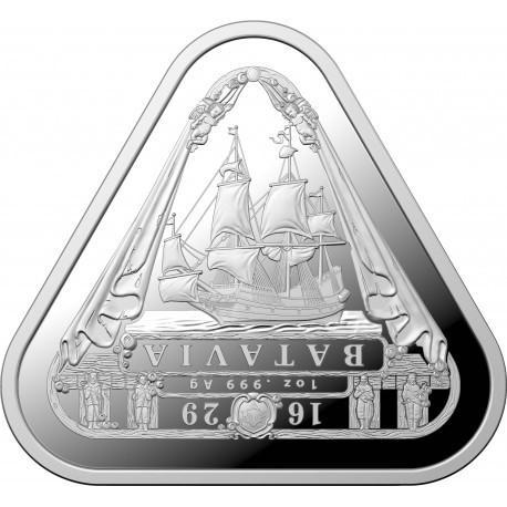 Batavia Triangular 1 oz 2019 (RAM) (20.000 oplage), Postzegels en Munten, Munten | Oceanië, Losse munt, Zilver, Verzenden