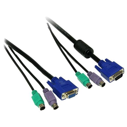 Sweex KVM Cable - 1.8M - toetsenbord-video-muis, Computers en Software, Pc- en Netwerkkabels, Nieuw, Verzenden