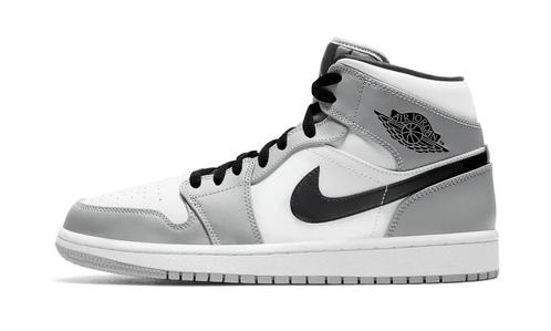 Jordan Nike Air 1 Mid Light Smoke Grey - Maat 41, Kleding | Heren, Schoenen, Nieuw, Sneakers of Gympen, Ophalen of Verzenden