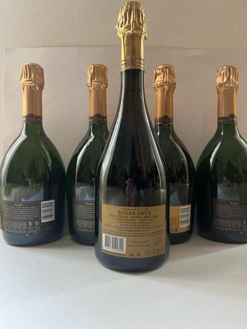 Ruinart, Roger Brun - Champagne, Reims - 5 Flessen (0.75, Verzamelen, Wijnen