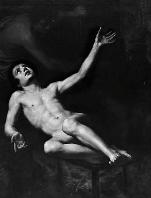 Domenico Fiasella (1589-1669) - El martirio de San Lorenzo, Antiek en Kunst, Kunst | Schilderijen | Klassiek