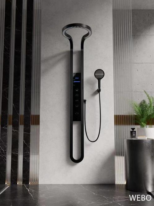 WEBO Luxe Design Opbouw Regenval Doucheset digitaal Waterval, Doe-het-zelf en Verbouw, Sanitair, Douche, Nieuw, Rvs, Verzenden