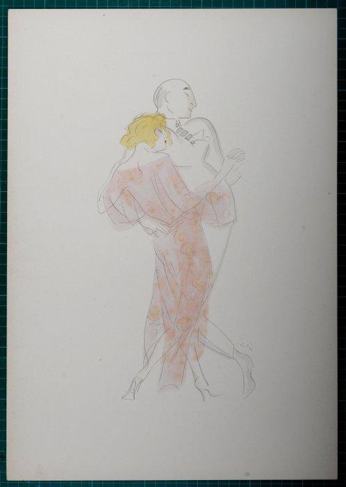 Marcel Vertes (1895-1961) - Dancing, Antiek en Kunst, Kunst | Designobjecten