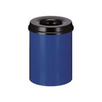 Vlamdovende papierbak 15 ltr - blauw/Zwart, Huis en Inrichting, Woonaccessoires | Prullenbakken, Verzenden, Nieuw