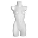 Plastic collection torso 3/4 model dame wit S2210-01