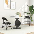 TRUUSK Set van 2 Klapstoelen - Kunstleer - Metalen Frame - T, Huis en Inrichting, Stoelen, Verzenden, Nieuw